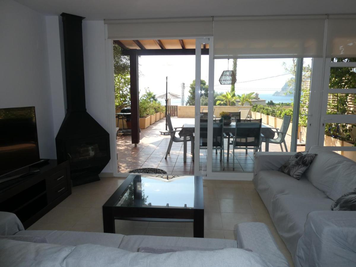 Chalet pareado con piscina y vistas al mar Calpe Exterior foto