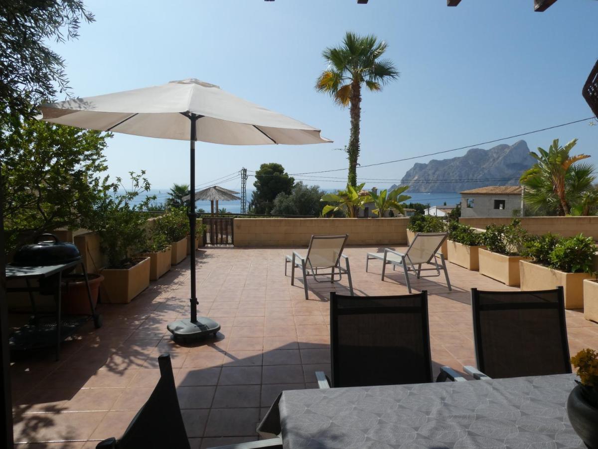 Chalet pareado con piscina y vistas al mar Calpe Exterior foto